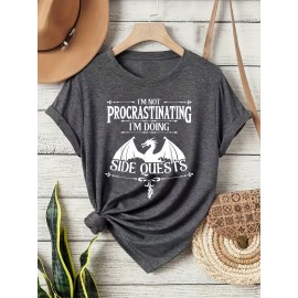 Women's Retro Graphic T-Shirt - 