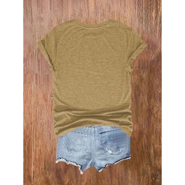 [Bohemian | Soft Stretch] Women's Bohemian T-Shirt | Soft Stretch Round Neck Short Sleeve Top | Fox & Pine Forest Graphic, All-Season Casual, Machine Washable, Multi-Color S-XXL