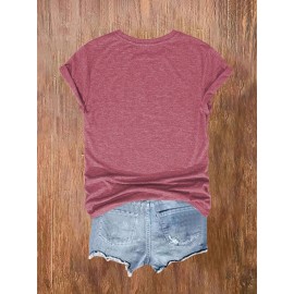 [Bohemian | Soft Stretch] Women's Bohemian T-Shirt | Soft Stretch Round Neck Short Sleeve Top | Fox & Pine Forest Graphic, All-Season Casual, Machine Washable, Multi-Color S-XXL