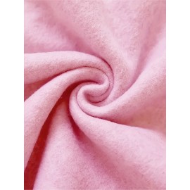 Plus Size, Women's Winter Elegant Geometric Print Hooded Sweatshirt - Cozy Pullover Hoodie with Book & Floral Design, 