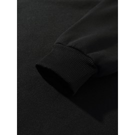 Calvin s Plus Size Oversized Hooded Sweatshirt - Light Grey with Black Letter 'C' & Golden Stripes Print, Cozy Fleece Pullover with Pockets, Women's Autumn Winter Casual Clothing, Autumn Winter Apparel, Comfortable Sweatshirt