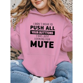 [Plus Size Sweatshirt] Plus Size Women's Casual Sweatshirt | Autumn and Winter Long-Sleeved Pullover with Pockets | Mute S Printed Round Neck