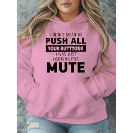 [Plus Size Sweatshirt] Plus Size Women's Casual Sweatshirt | Autumn and Winter Long-Sleeved Pullover with Pockets | Mute S Printed Round Neck