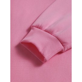 Calvin s Plus Size Oversized Hooded Sweatshirt - Light Grey with Black Letter 'C' & Golden Stripes Print, Cozy Fleece Pullover with Pockets, Women's Autumn Winter Casual Clothing, Autumn Winter Apparel, Comfortable Sweatshirt