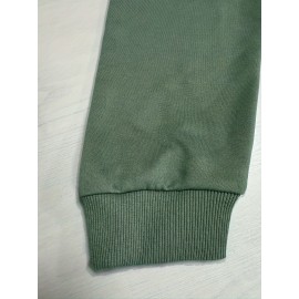 Plus Size Christmas Santa Print Sweatshirt, Casual Long Sleeve Crew Neck Pullover Sweatshirt, Women's Plus Size Clothing