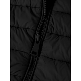 [Chic Beige Coat] Elegant Chic Beige Lightweight Nylon Women's Mid-Length Coat | Regular Fit Zipper Front for Commuting & Casual Outings