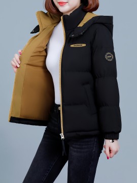 Women's Outdoor Detachable Hooded Warm Fashion Jacket